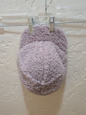 H&M Kids Plush Sherpa Cap in Light Lavender